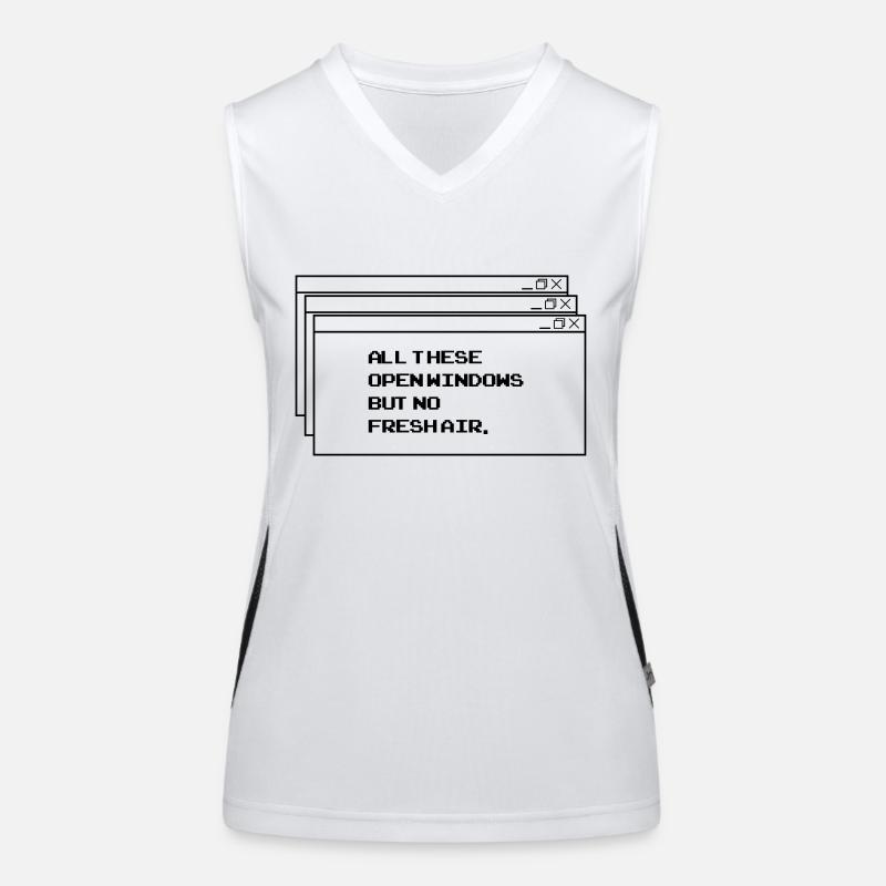 All These open Windows Funktionelles Kontrast-Tank Top für Frauen