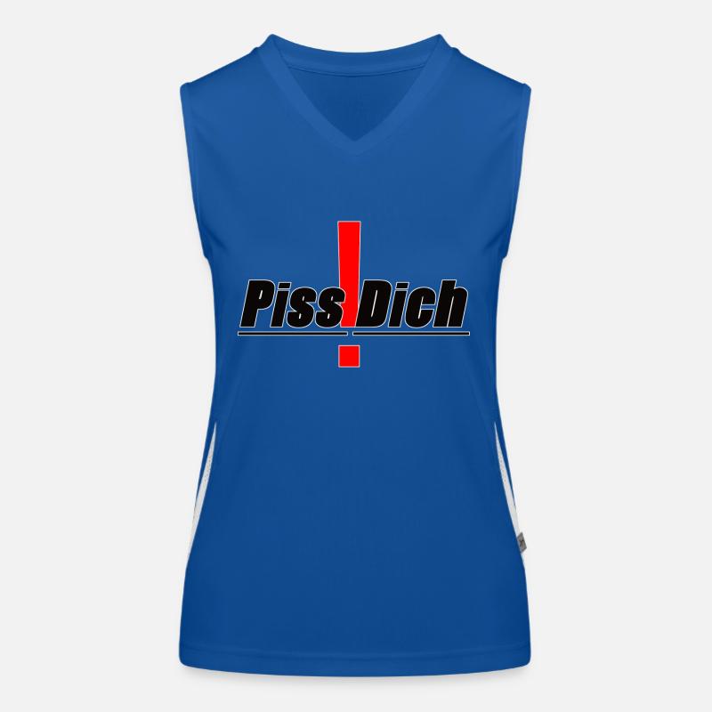 Piss!Dich Funktionelles Kontrast-Tank Top für Frauen