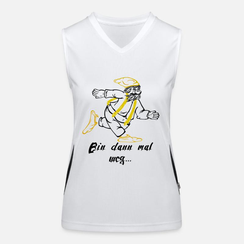 Zwerg comic Funktionelles Kontrast-Tank Top für Frauen