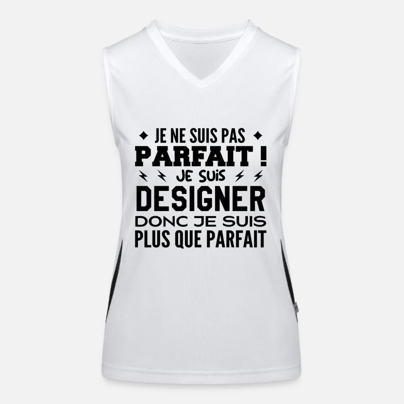 Un Designer plus que parfaite, métier de rêve Débardeur respirant contrasté Femme