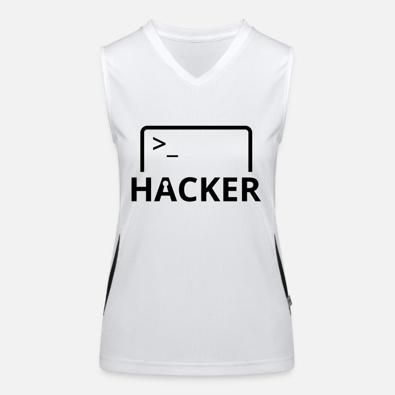 Hacker Informatiker Computer Programmierer Funktionelles Kontrast-Tank Top für Frauen