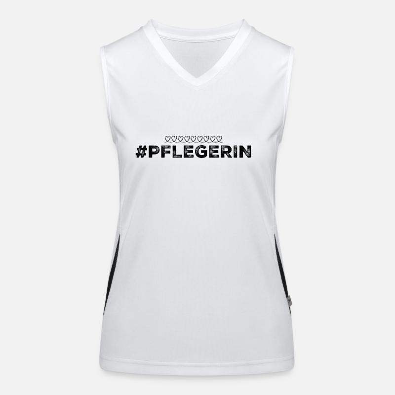 Pflegerin T-Shirt Geschenk Funktionelles Kontrast-Tank Top für Frauen