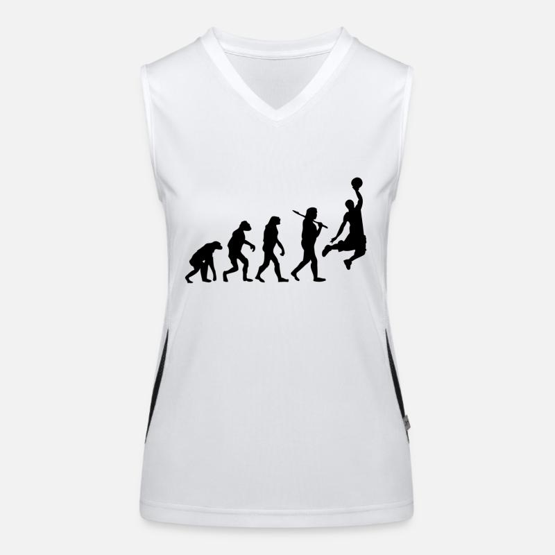 Basketball - Women's Functional Contrast Tank Top - white/black
