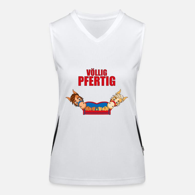 PFERDE - PFERD - SOFA - CHILLEN - PONY - PONYS Funktionelles Kontrast-Tank Top für Frauen