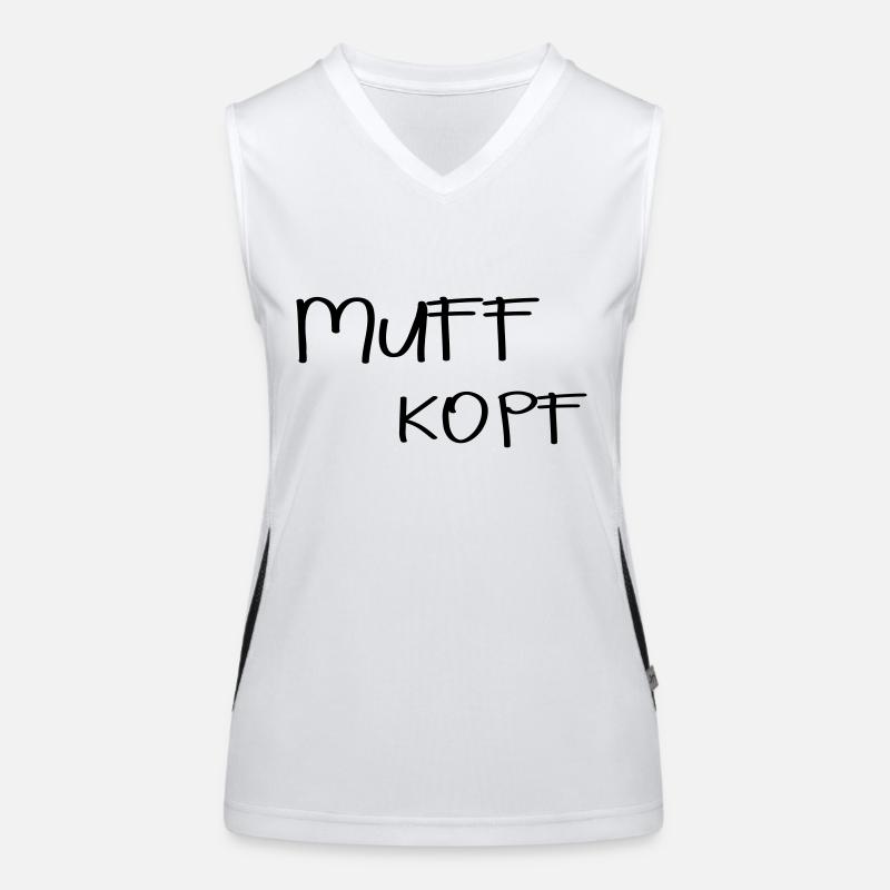 Muff Kopf Funktionelles Kontrast-Tank Top für Frauen