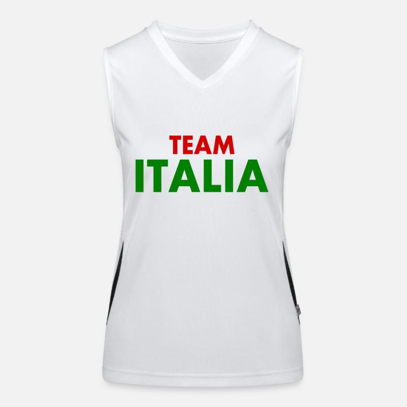 Team italia Débardeur respirant contrasté Femme