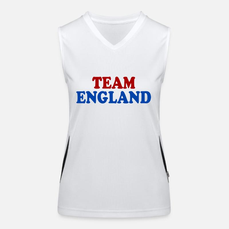 Team england Funktionelles Kontrast-Tank Top für Frauen