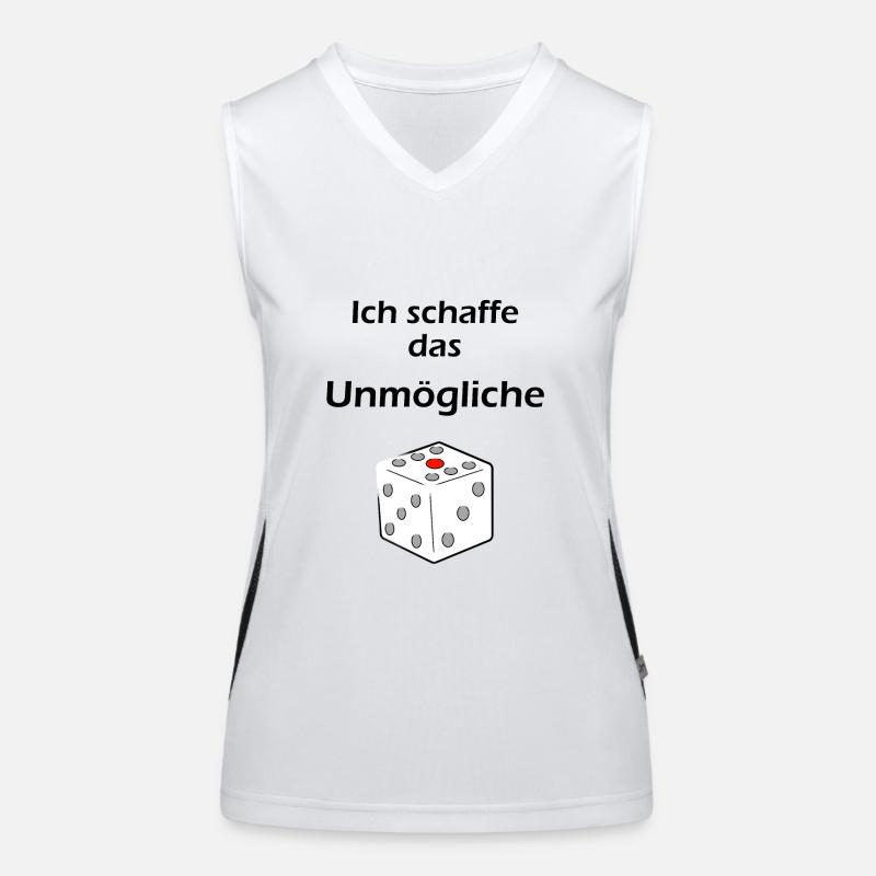Ich schaffe das Unmögliche Funktionelles Kontrast-Tank Top für Frauen
