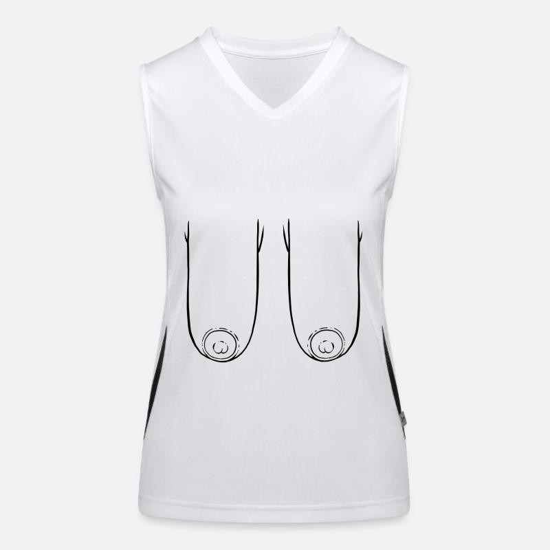 Paire de seins Débardeur respirant contrasté Femme