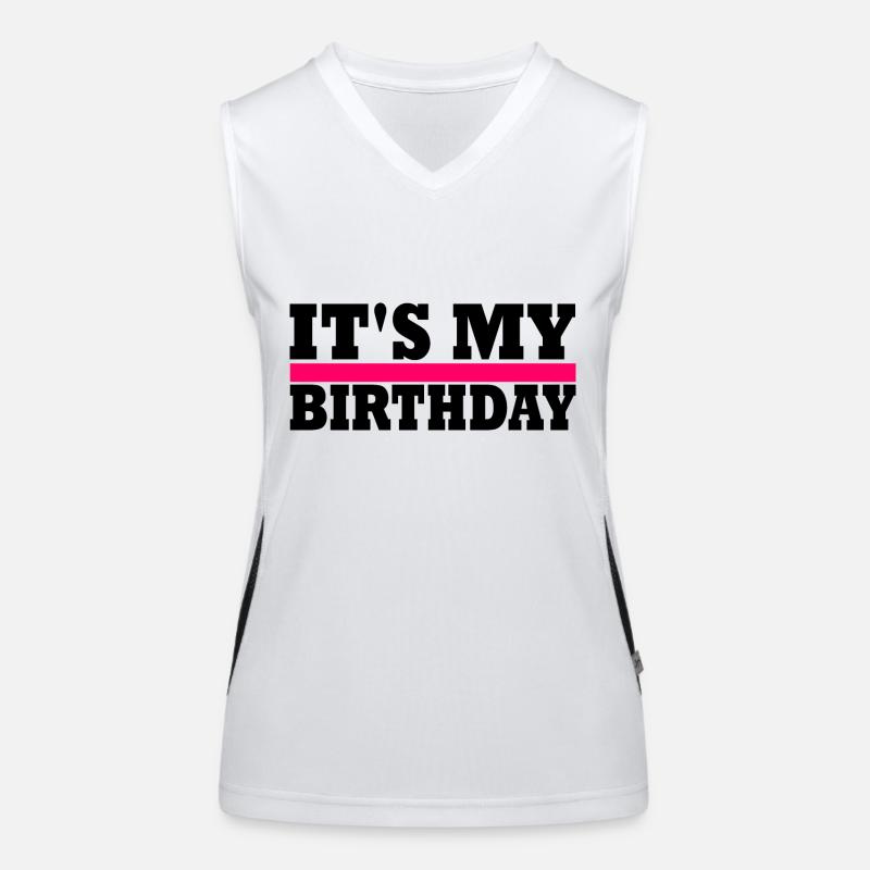 its my birthday Women's Functional Contrast Tank Top