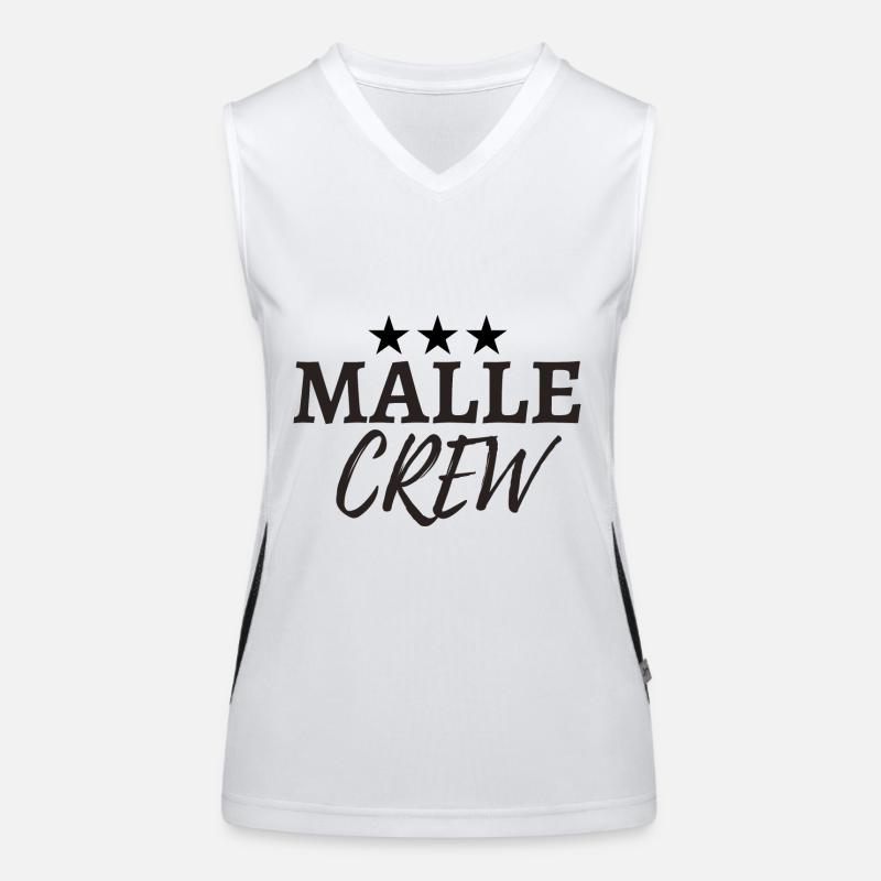 Malle Crew Summer Party Celebration Women's Functional Contrast Tank Top