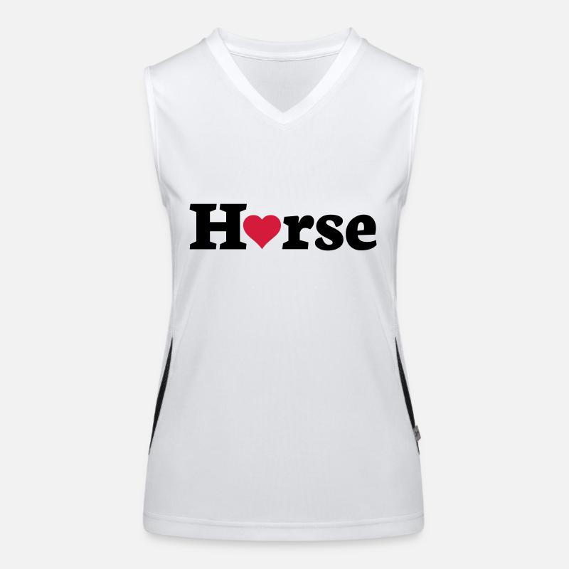 coeur de cheval Débardeur respirant contrasté Femme