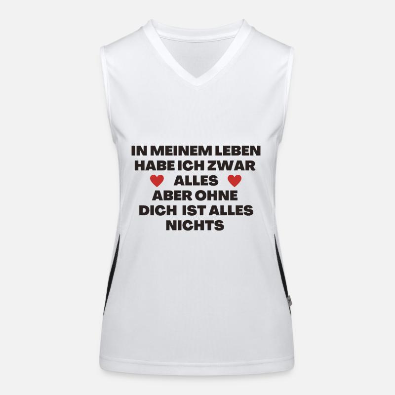 Ich liebe dich Lieblingsmensch Funktionelles Kontrast-Tank Top für Frauen
