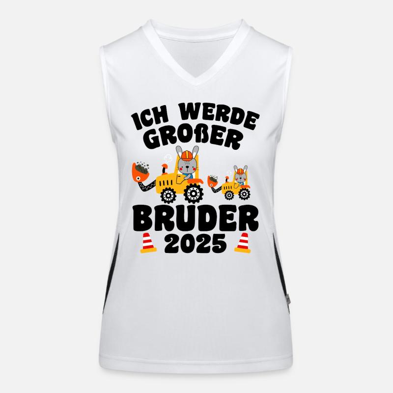 Ich Werde Großer Bruder 2025 Funktionelles Kontrast-Tank Top für Frauen