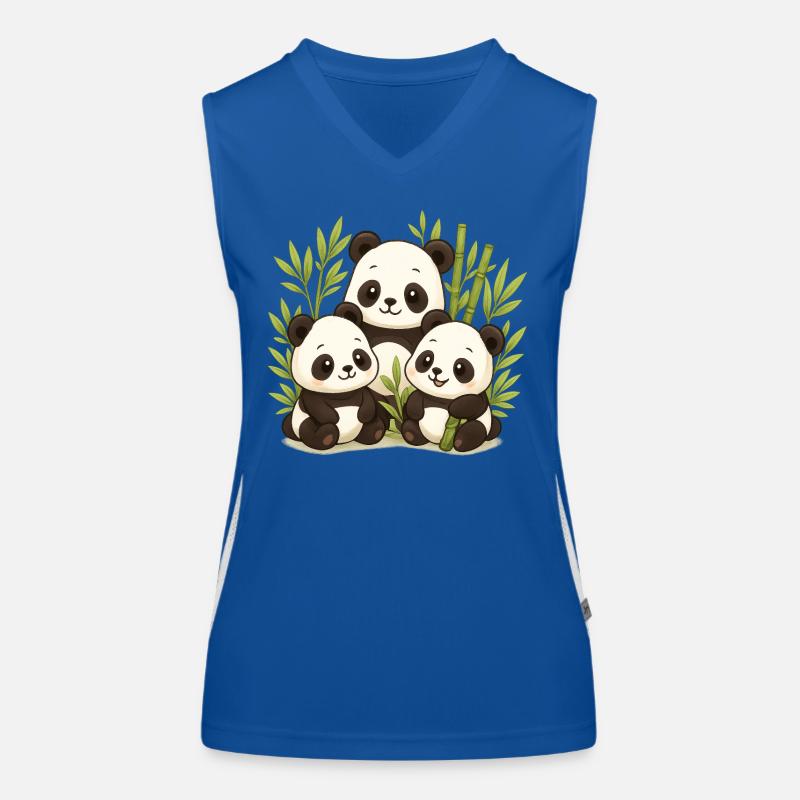 Forêt de Bambous Panda Mignon Débardeur respirant contrasté Femme
