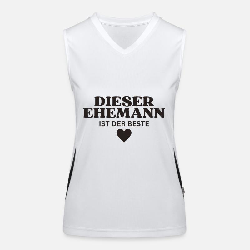 Dieser Ehemann ist der Beste Funktionelles Kontrast-Tank Top für Frauen
