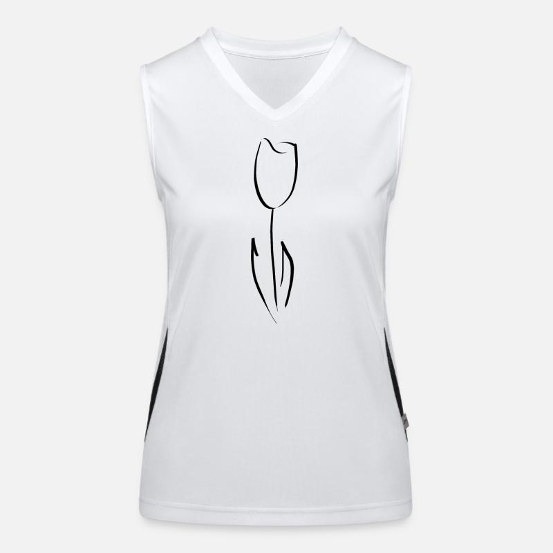 Tulipe Débardeur respirant contrasté Femme