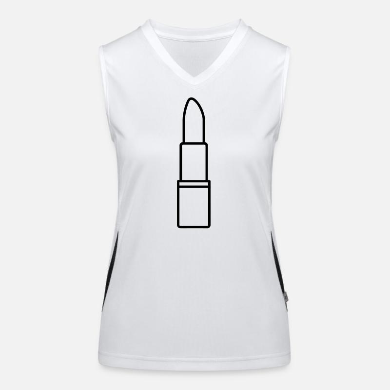 Lippenstift Funktionelles Kontrast-Tank Top für Frauen