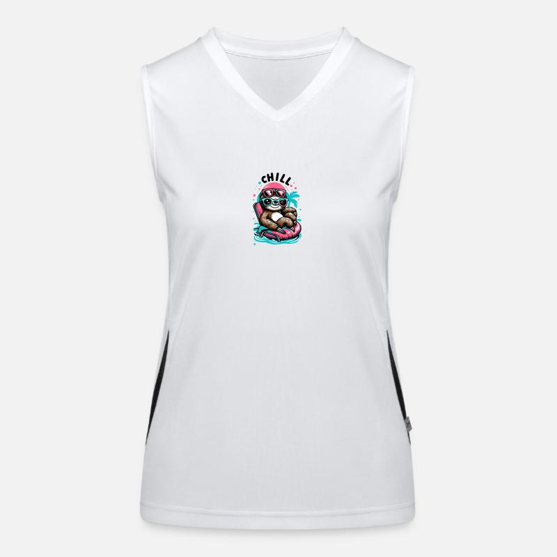 Chill Sloth Women's Functional Contrast Tank Top
