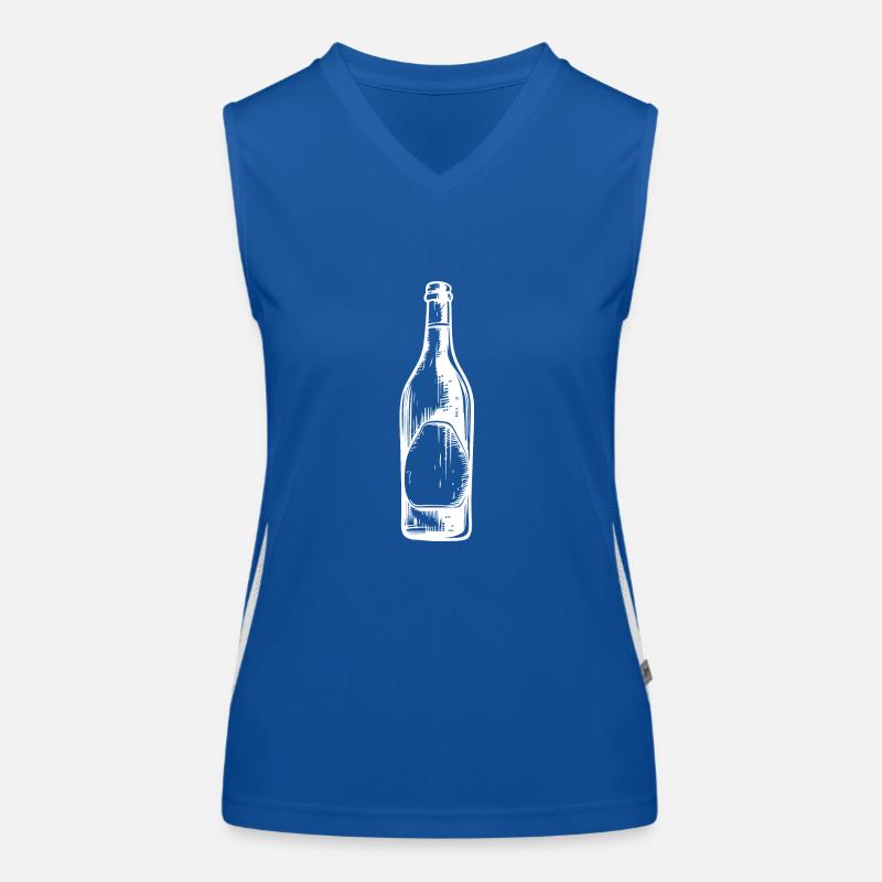 Bierflasche Bier Funktionelles Kontrast-Tank Top für Frauen