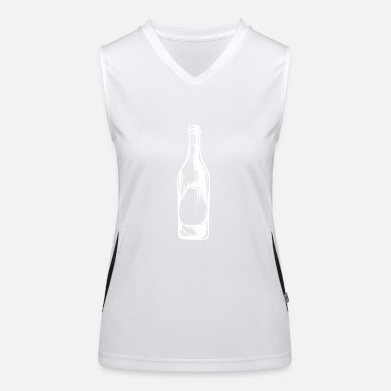 Bouteille de bière Bière Débardeur respirant contrasté Femme