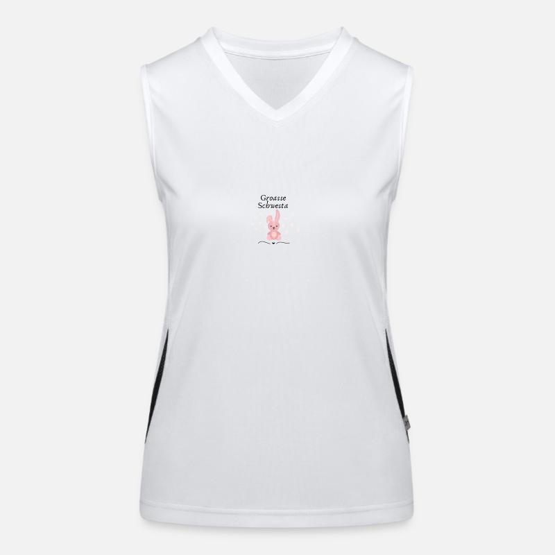 Große Schwester, bayrisch Funktionelles Kontrast-Tank Top für Frauen