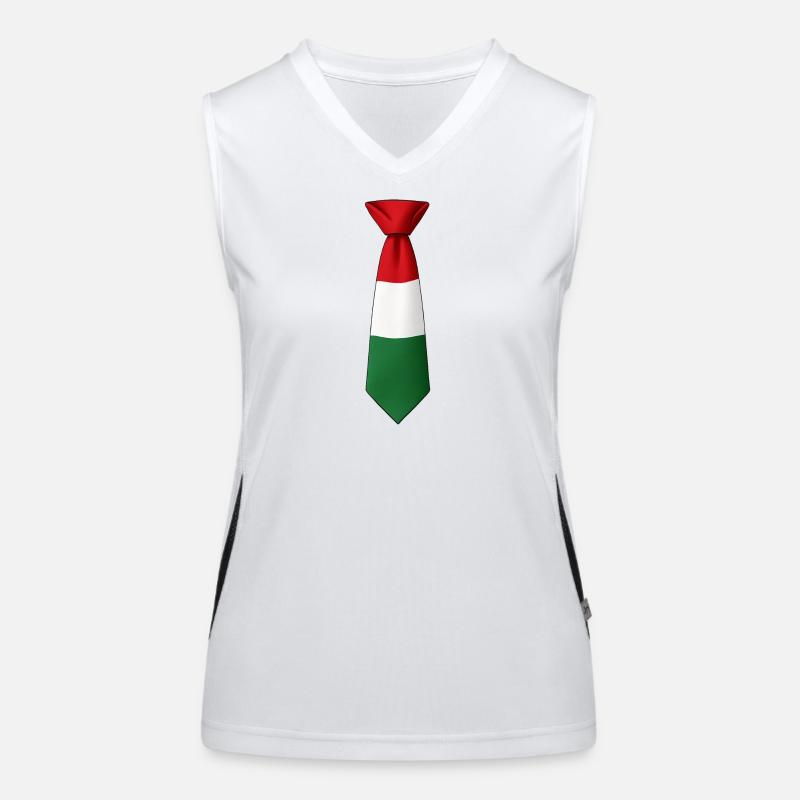 Drapeau hongrois à cravate Débardeur respirant contrasté Femme