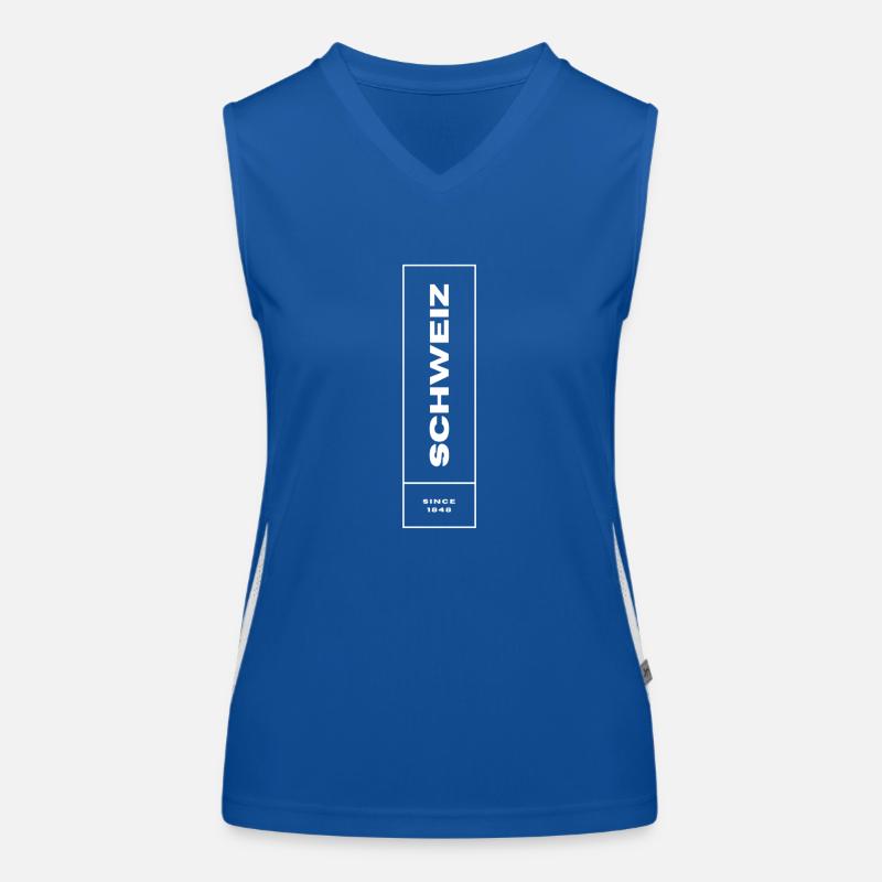 Schweiz since 1848 Funktionelles Kontrast-Tank Top für Frauen