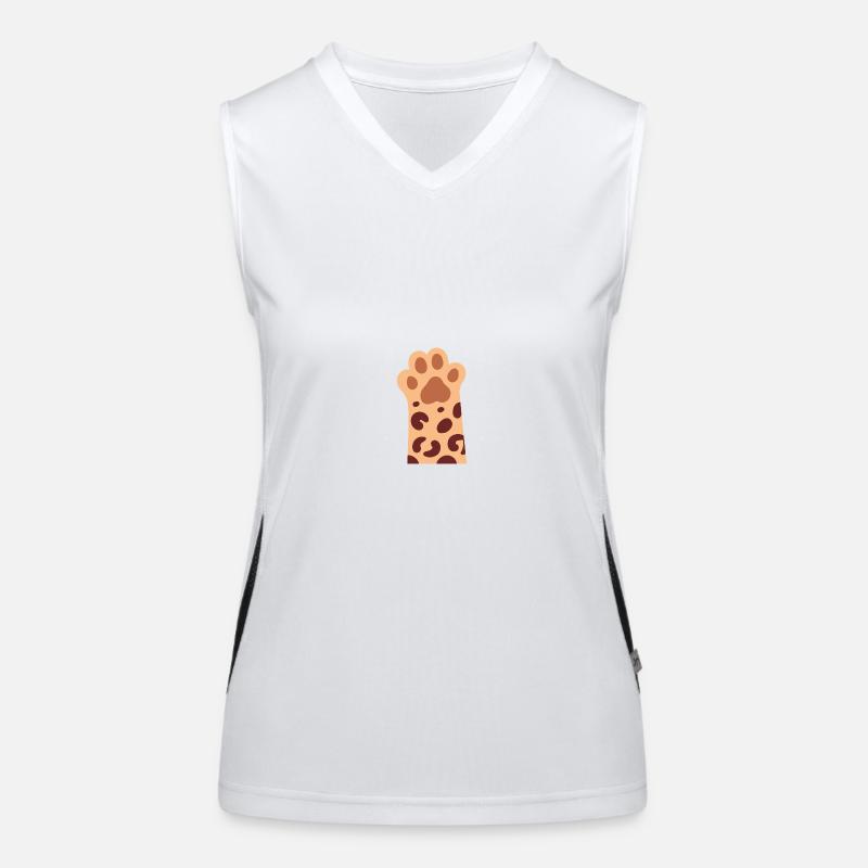 Katze Funktionelles Kontrast-Tank Top für Frauen