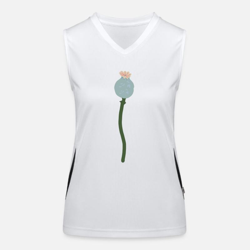 Capsule de graines de pavot Débardeur respirant contrasté Femme
