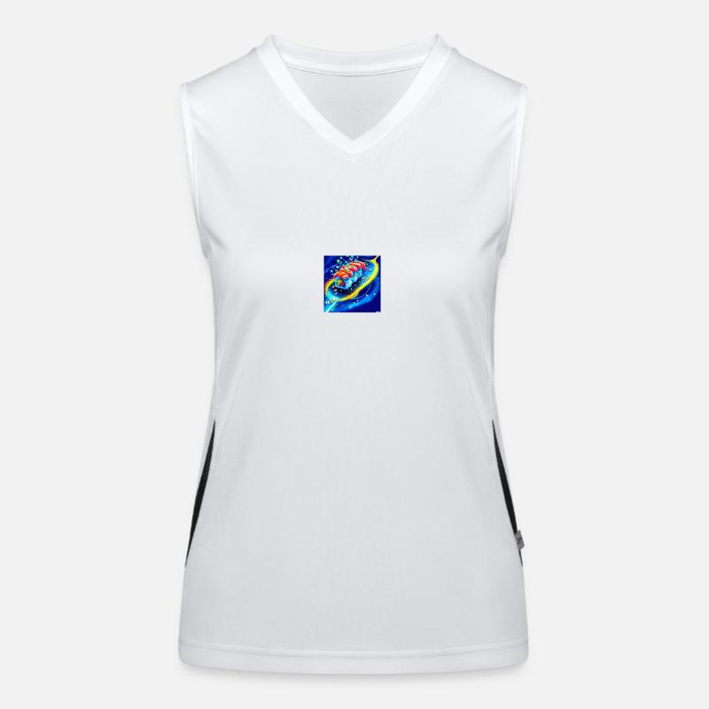 a delicious sushi Women's Functional Contrast Tank Top