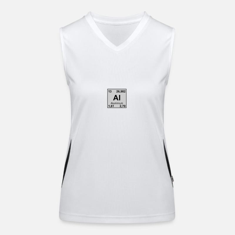 13 Aluminium Funktionelles Kontrast-Tank Top für Frauen
