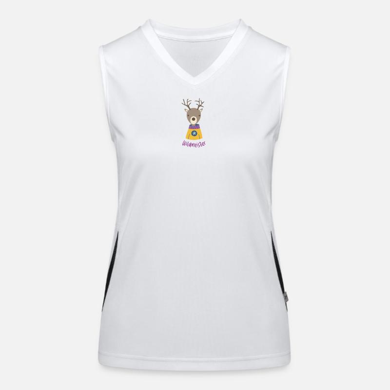 Hirsch Wald Jäger Quotes coole Sprüche Wild Kinder Funktionelles Kontrast-Tank Top für Frauen