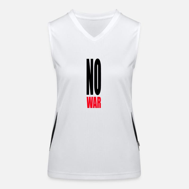 No War! - No War - Peace Women's Functional Contrast Tank Top