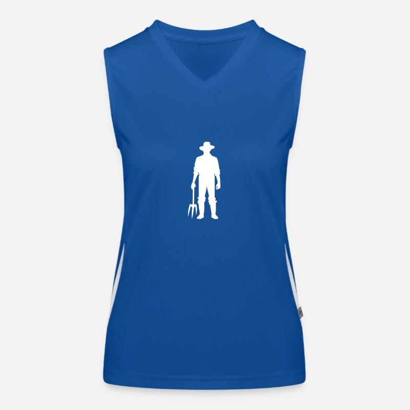 Farmer Work Women's Functional Contrast Tank Top
