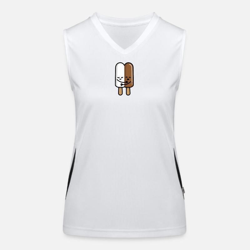 Mixed pair of popsicles Mixed-race love Women's Functional Contrast Tank Top