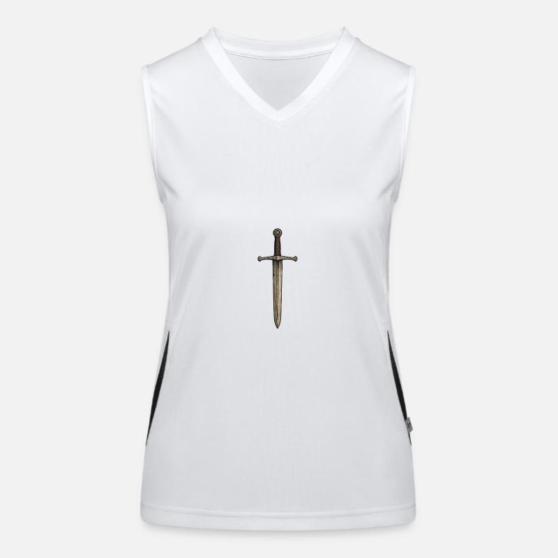 Épée du Moyen Âge Débardeur respirant contrasté Femme