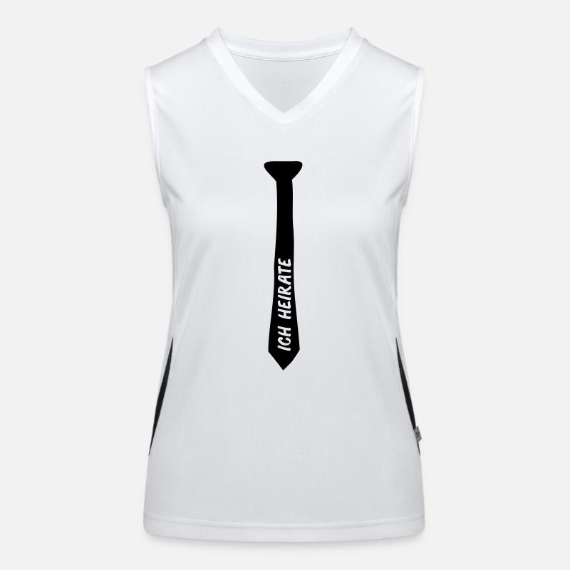 krawatte_ich_heirate_01 Funktionelles Kontrast-Tank Top für Frauen
