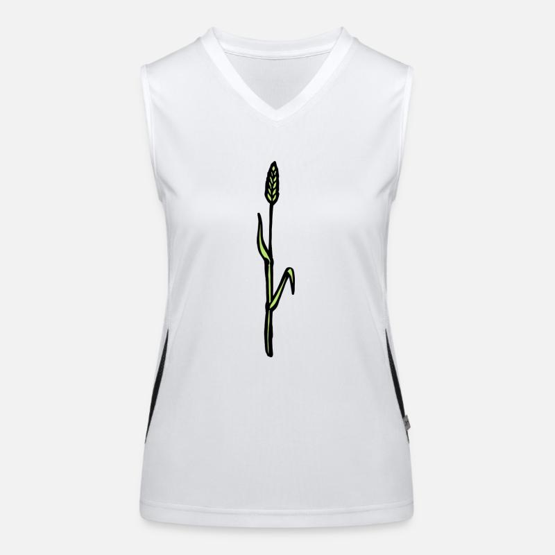 Weizen Korn Ackerbau lustige Geschenkidee Bäuerin Funktionelles Kontrast-Tank Top für Frauen