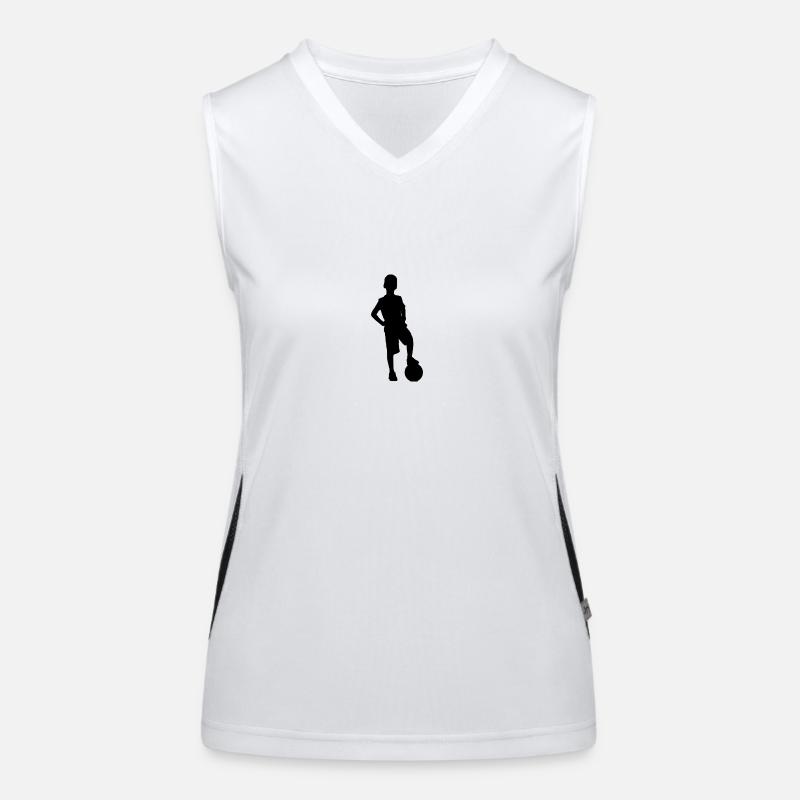 Fussball Junge Funktionelles Kontrast-Tank Top für Frauen
