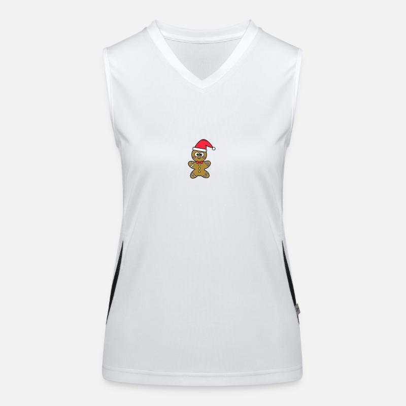 Gingerbread man Women's Functional Contrast Tank Top
