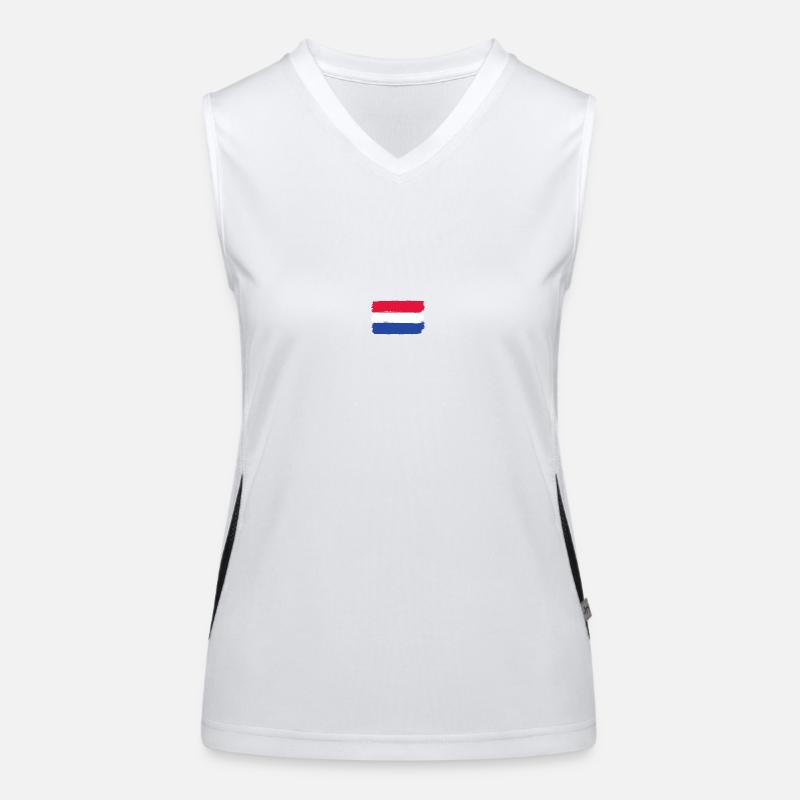 Drapeau hollandais utilisé look Débardeur respirant contrasté Femme