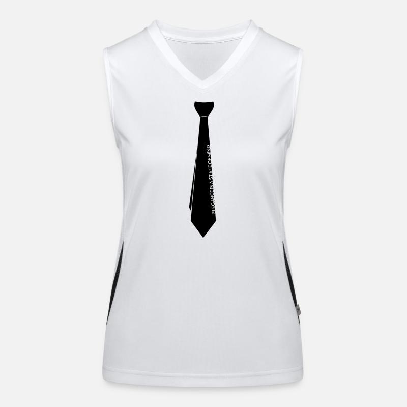 stilvolle Krawatte Funktionelles Kontrast-Tank Top für Frauen
