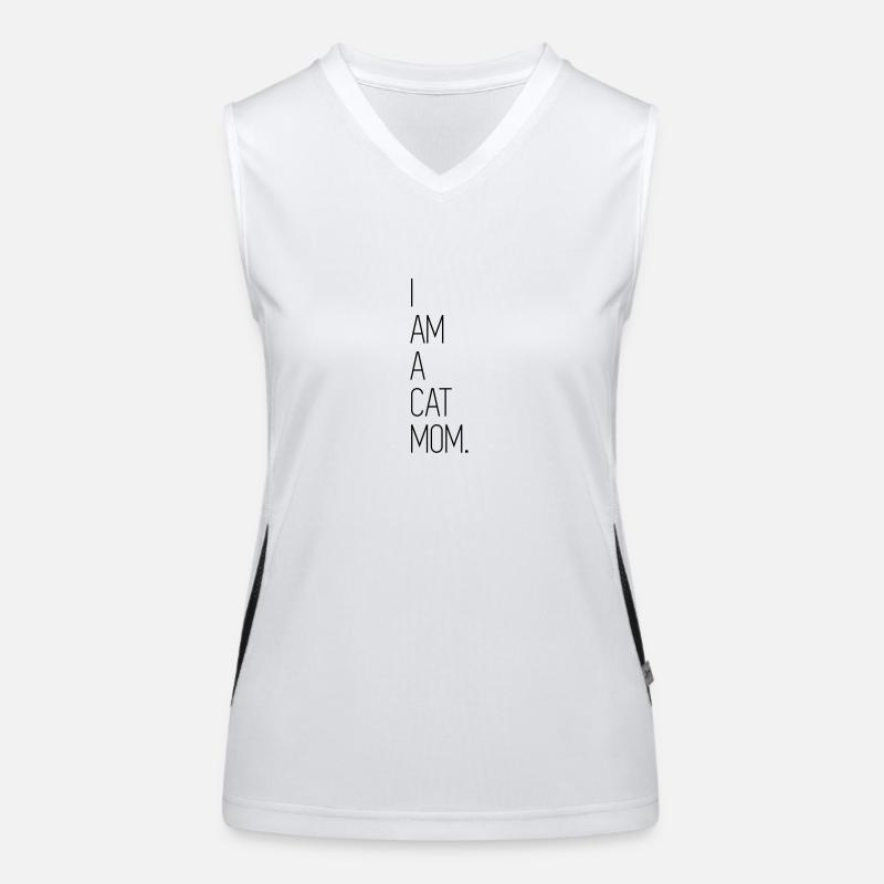 I Am A Cat Mom Women's Functional Contrast Tank Top