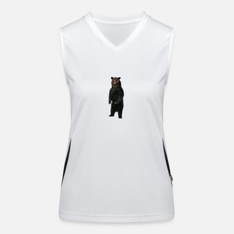 Ours debout Débardeur respirant contrasté Femme