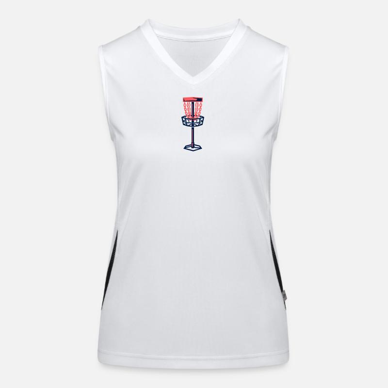 Disc Golf Basket Disc Disc Target Débardeur respirant contrasté Femme