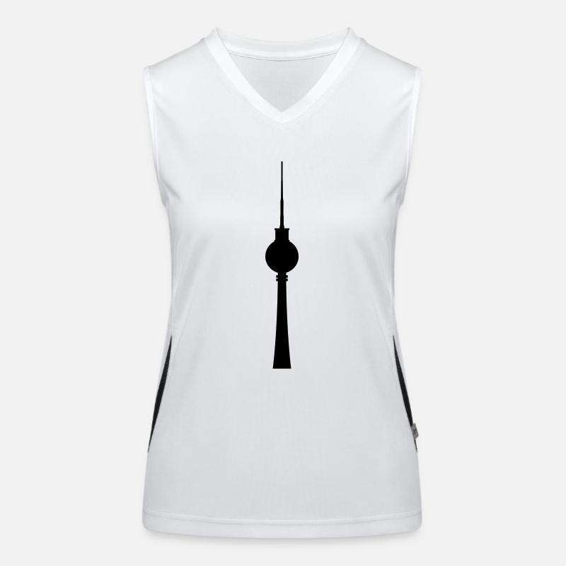 tv tower Women's Functional Contrast Tank Top