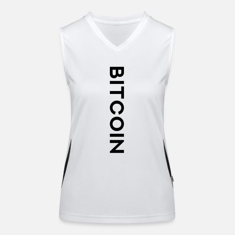 Le Bitcoin Débardeur respirant contrasté Femme