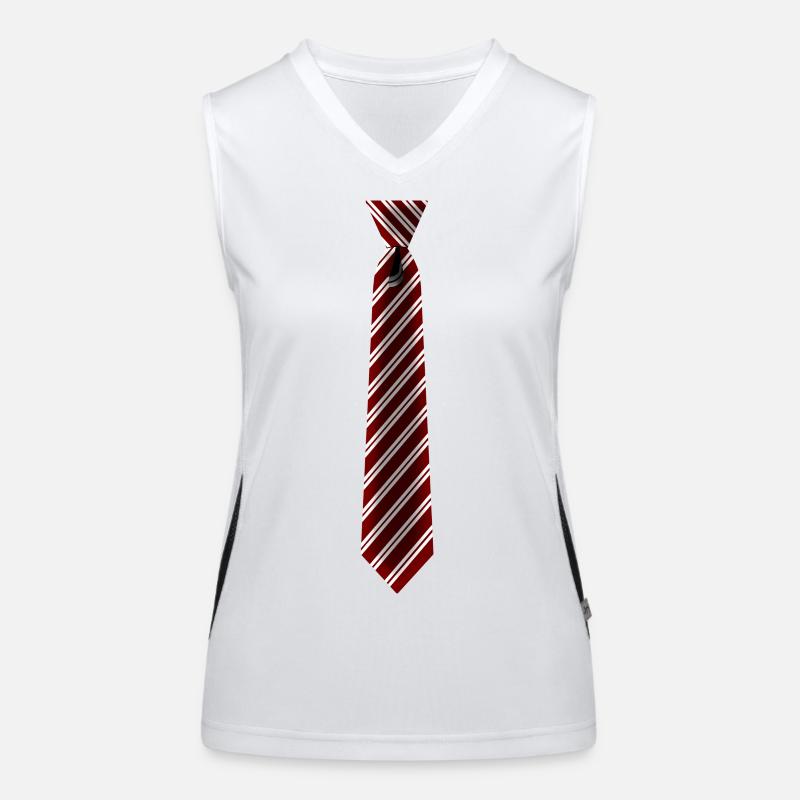 Krawatte Tie Windsor Necktie Büro Karneval Mode Funktionelles Kontrast-Tank Top für Frauen