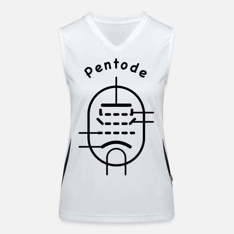 Symbole de tube à vide Pentode Débardeur respirant contrasté Femme